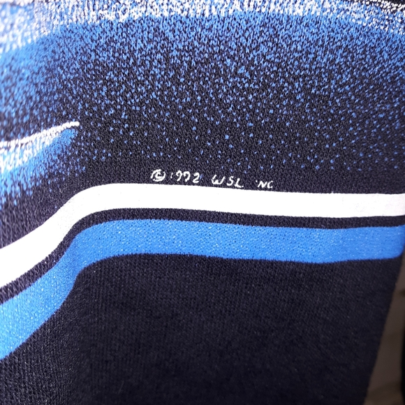 Vintage 92' all over Wolf print sweatshirt sz LG - Picture 3 of 4